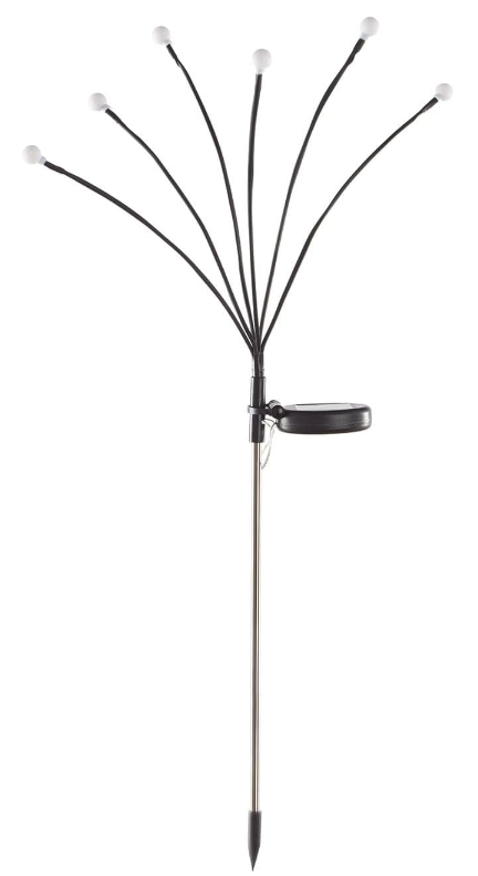 Set 2 Lampi LED decorative de gradina cu 6 bulbi incarcare solara si senzor de miscare cu lumina multicolora